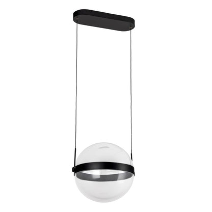 Kuzco Pisces 12" LED Pendant, Black/Light Guide