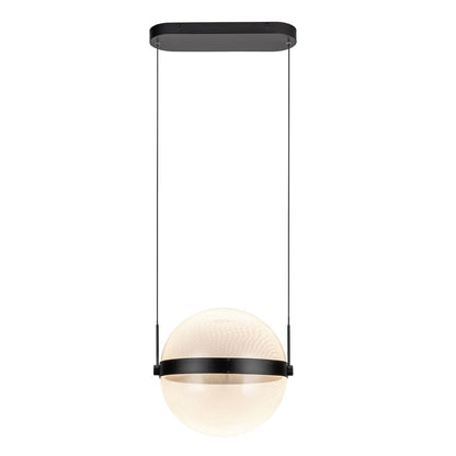 Kuzco Pisces 12" LED Pendant, Black/Light Guide