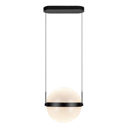 Kuzco Pisces 12" LED Pendant, Black/Light Guide