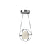 Kuzco Aries 8" LED Pendant, Chrome/Frosted Internal/Clear External - PD76708-CH
