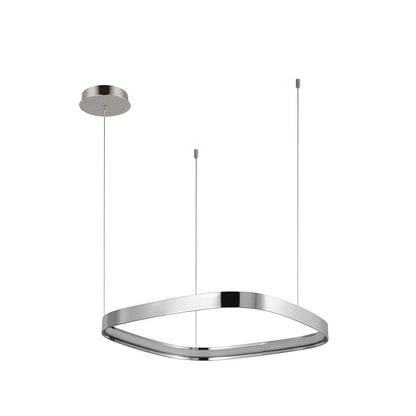 Kuzco Yukon 19" LED Pendant, Polished Nickel