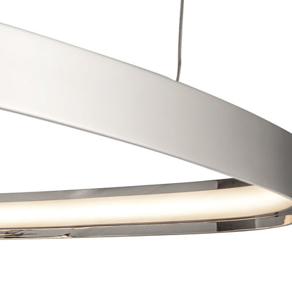 Kuzco Yukon 19" LED Pendant, Polished Nickel