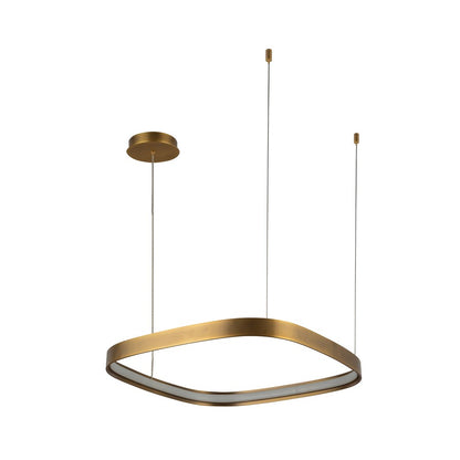 Kuzco Yukon 19" LED Pendant, Vintage Brass