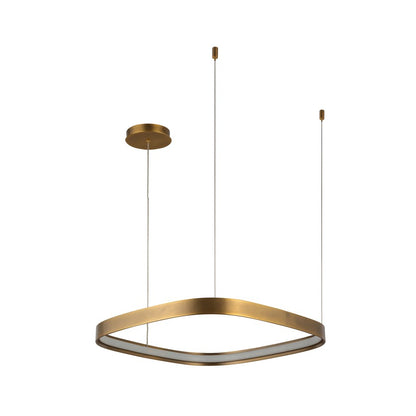 Kuzco Yukon 19" LED Pendant, Vintage Brass