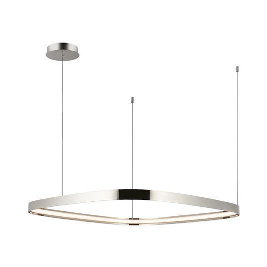 Kuzco Yukon 31" LED Pendant, Nickel/White Silicone Diffuser - PD78031-PN