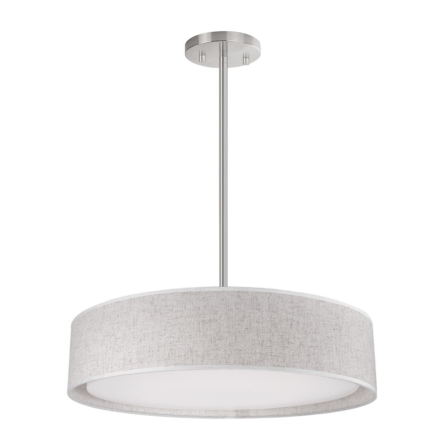 Kuzco Dalton 20" LED Pendant, Beige/White Acrylic Diffuser - PD7920-BE