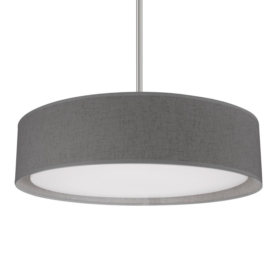 Kuzco Dalton 20" LED Pendant, Gray/White Acrylic Diffuser - PD7920-GY