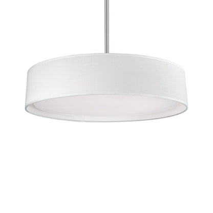 Kuzco Dalton 20in Pendant | White Linen and White Acrylic Diffuser | Kitchen Island & Dining Room | 1565lm Delivered, 5CCT | Model PD7920-WH-5CCT
