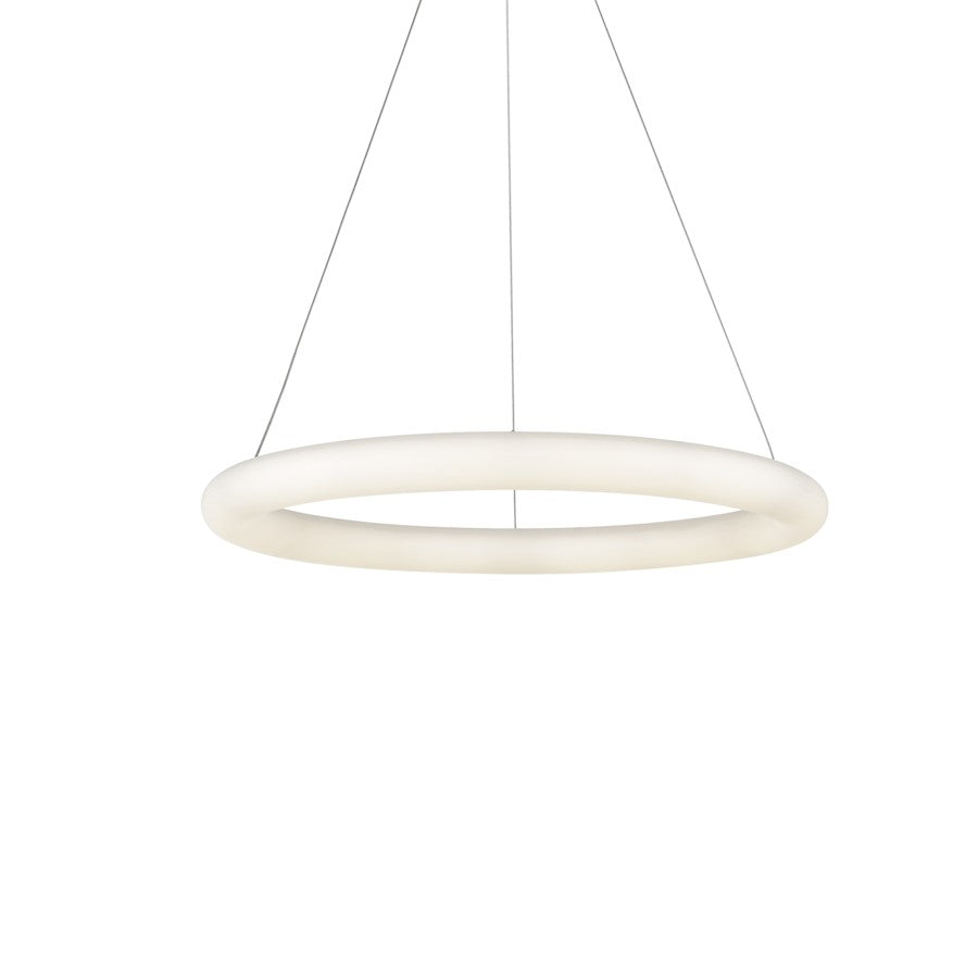 Kuzco Cumulus Minor 24" LED Pendant, White/White Acrylic Diffuser - PD80324-WH