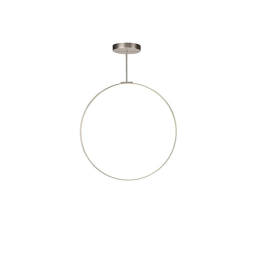 Kuzco Cirque 36" LED Pendant, Nickel/Frosted Silicone Diffuser - PD82536-BN