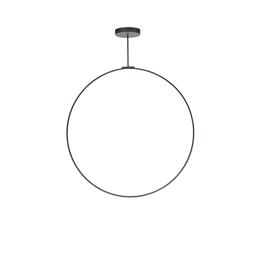 Kuzco Cirque 48" LED Pendant, Black/Frosted Silicone Diffuser - PD82548-BK