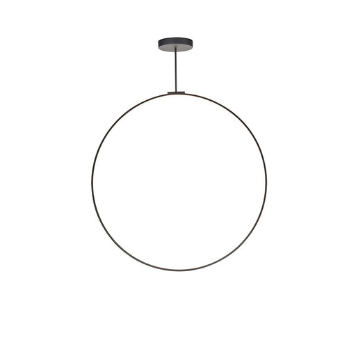 Kuzco Cirque 48" LED Pendant, Black/Frosted Silicone Diffuser - PD82548-BK