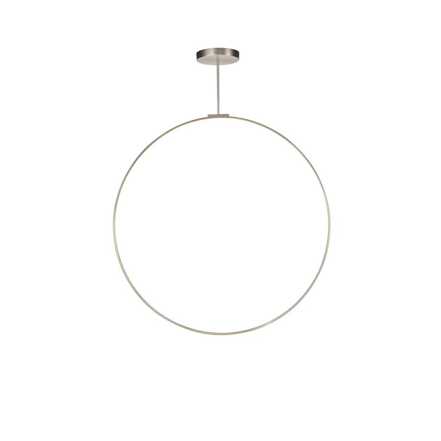 Kuzco Cirque 48" LED Pendant, Nickel/Frosted Silicone Diffuser - PD82548-BN