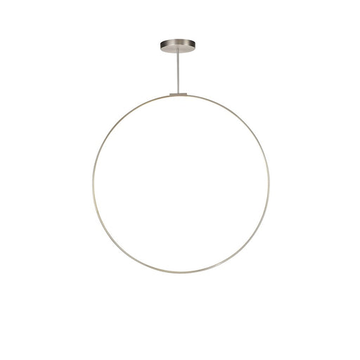 Kuzco Cirque 48" LED Pendant, Nickel/Frosted Silicone Diffuser - PD82548-BN