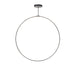 Kuzco Cirque 60" LED Pendant, Black/Frosted Silicone Diffuser - PD82560-BK