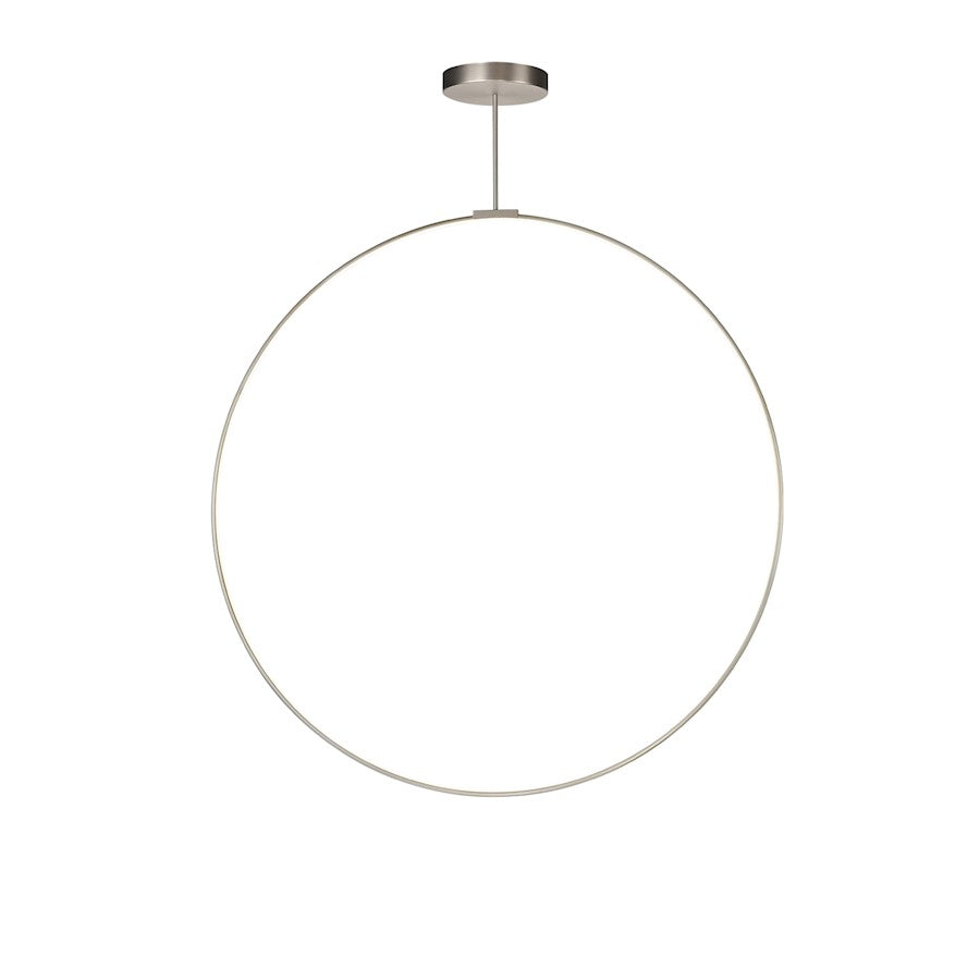 Kuzco Cirque 60" LED Pendant, Nickel/Frosted Silicone Diffuser - PD82560-BN