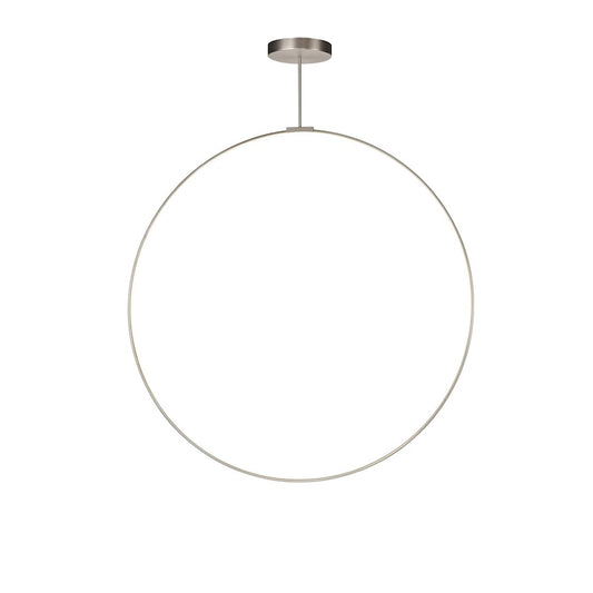 Kuzco Cirque 60" LED Pendant, Nickel/Frosted Silicone Diffuser - PD82560-BN