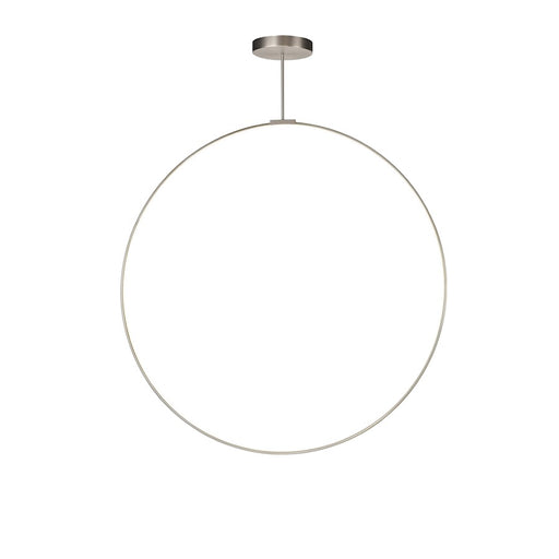 Kuzco Cirque 60" LED Pendant, Nickel/Frosted Silicone Diffuser - PD82560-BN