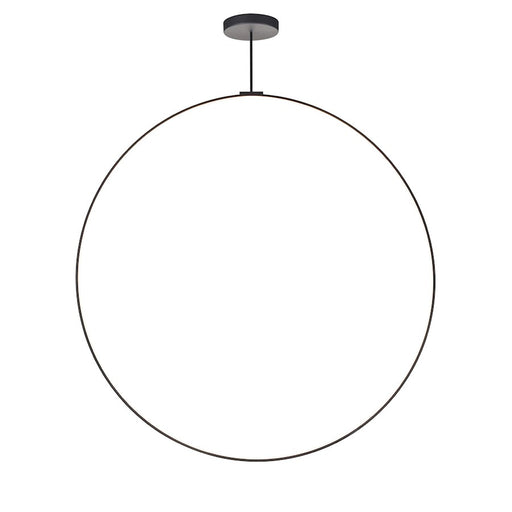 Kuzco Cirque 72" LED Pendant, Black/Frosted Silicone Diffuser - PD82572-BK
