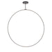 Kuzco Cirque 72" LED Pendant, Black/Frosted Silicone Diffuser - PD82572-BK