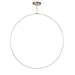 Kuzco Cirque 72" LED Pendant, Nickel/Frosted Silicone Diffuser - PD82572-BN