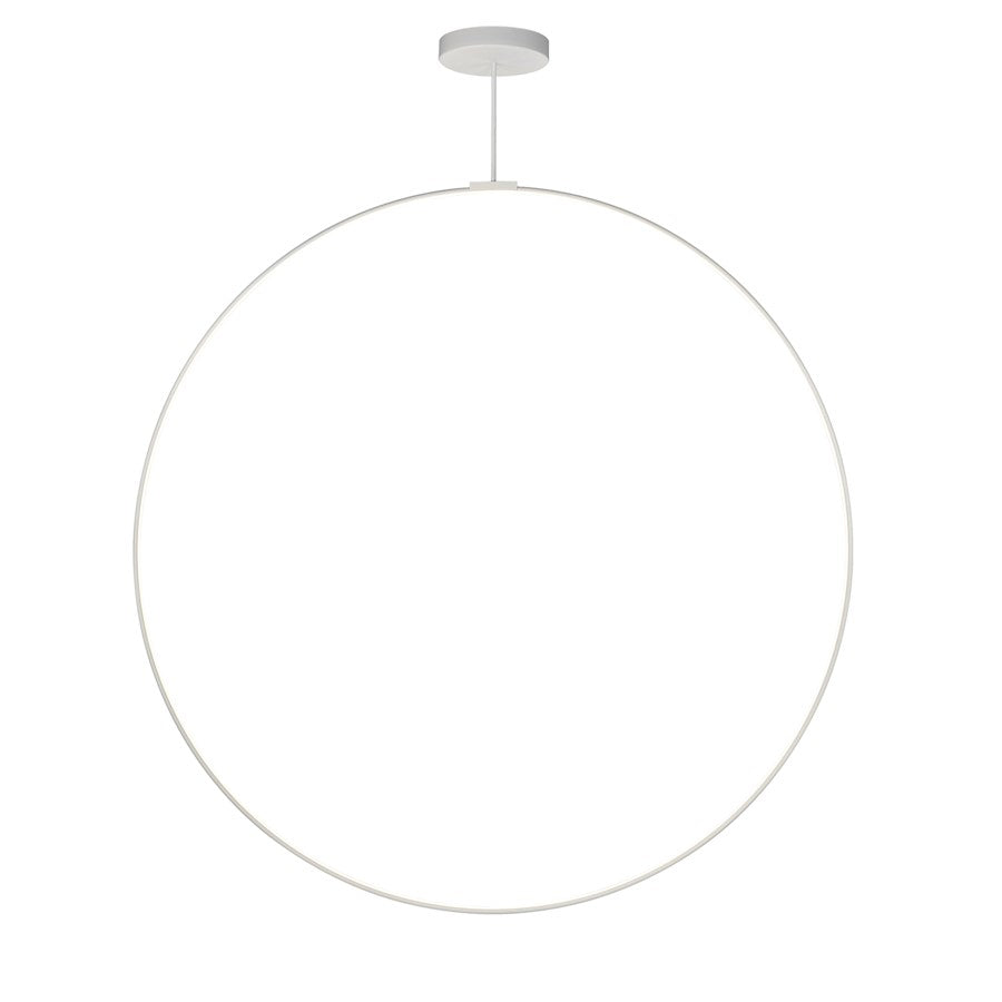 Kuzco Cirque 72" LED Pendant, White/Frosted Silicone Diffuser - PD82572-WH