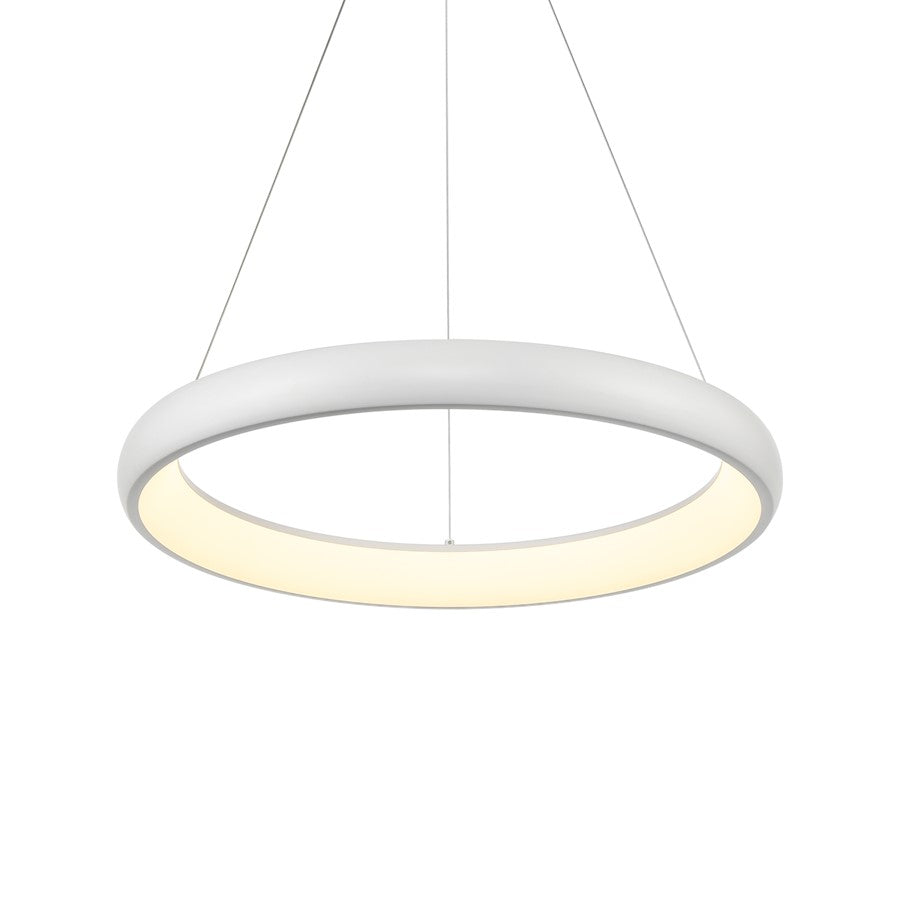 Kuzco Cortana 24" LED Pendant, White/White Acrylic Diffuser - PD82724-WH