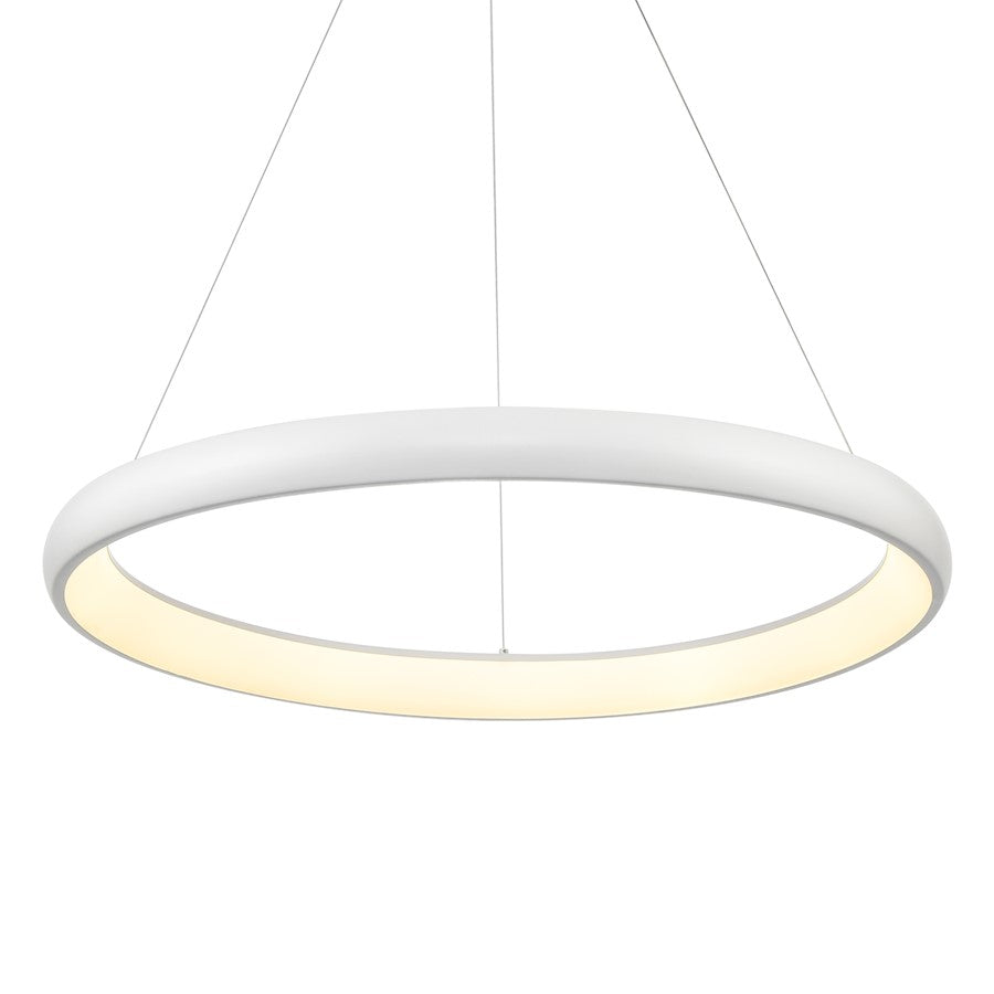 Kuzco Cortana 32" LED Pendant, White/White Acrylic Diffuser - PD82732-WH