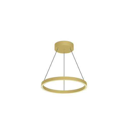 Kuzco Cerchio 18" LED Down Pendant, Gold/Frosted Silicone Diffuser - PD87118-BG