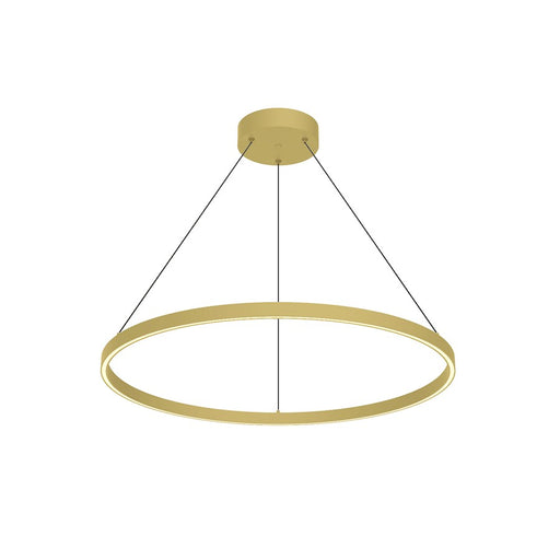 Kuzco Cerchio 32" LED Down Pendant, Gold/Frosted Silicone Diffuser - PD87132-BG