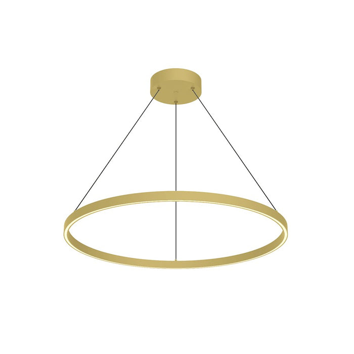 Kuzco Cerchio 32" LED Down Pendant, Gold/Frosted Silicone Diffuser - PD87132-BG