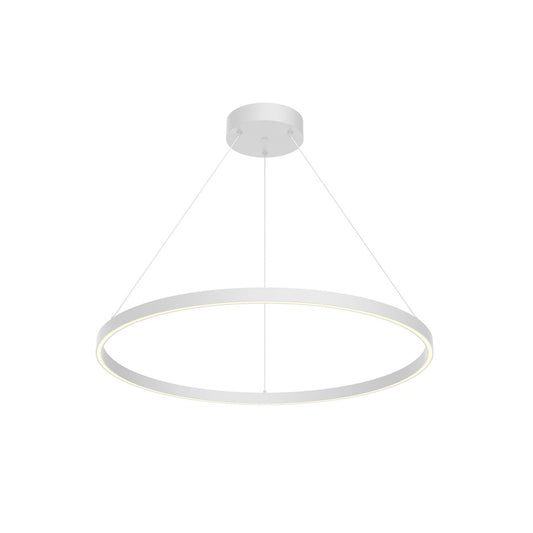 Kuzco Cerchio 32" LED Down Pendant, White/Frosted Silicone Diffuser - PD87132-WH