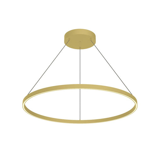 Kuzco Cerchio 36" LED Down Pendant, Gold/Frosted Silicone Diffuser - PD87136-BG