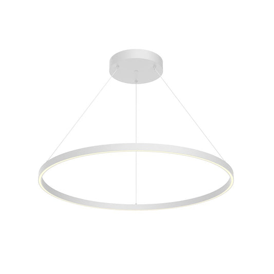 Kuzco Cerchio 36" LED Down Pendant, White/Frosted Silicone Diffuser - PD87136-WH