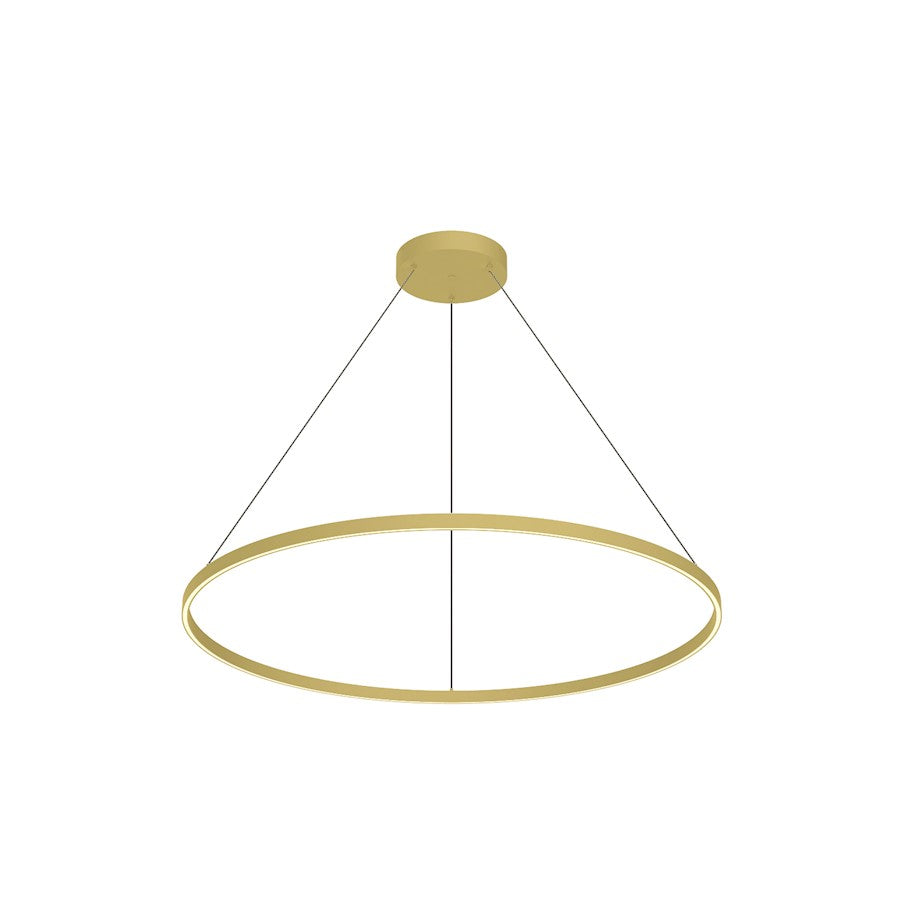 Kuzco Cerchio 48" LED Down Pendant, Gold/Frosted Silicone Diffuser - PD87148-BG