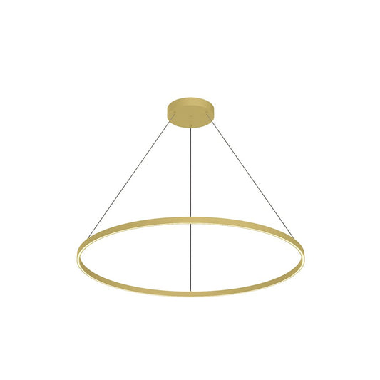 Kuzco Cerchio 48" LED Down Pendant, Gold/Frosted Silicone Diffuser - PD87148-BG