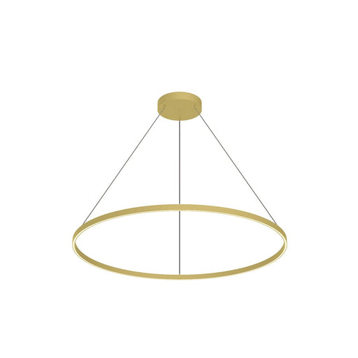 Kuzco Cerchio 48" LED Down Pendant, Gold/Frosted Silicone Diffuser - PD87148-BG