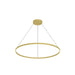 Kuzco Cerchio 48" LED Down Pendant, Gold/Frosted Silicone Diffuser - PD87148-BG