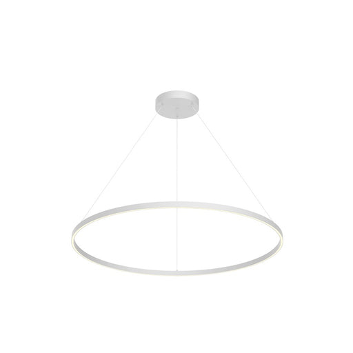 Kuzco Cerchio 48" LED Down Pendant, White/Frosted Silicone Diffuser - PD87148-WH