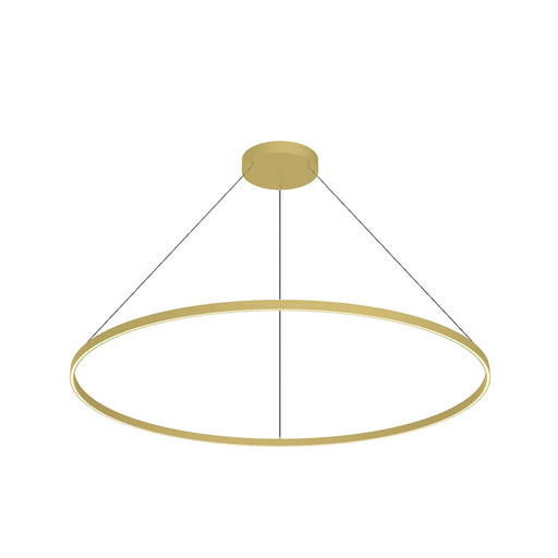 Kuzco Cerchio 60" LED Down Pendant, Gold/Frosted Silicone Diffuser - PD87160-BG