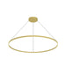 Kuzco Cerchio 60" LED Down Pendant, Gold/Frosted Silicone Diffuser - PD87160-BG