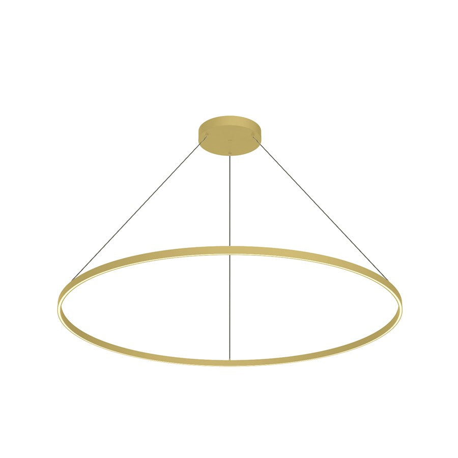 Kuzco Cerchio 60" LED Pendant, Brushed Gold