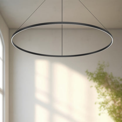 Kuzco Cerchio 60" LED Pendant/126W, Black