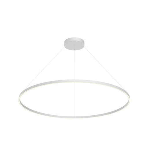 Kuzco Cerchio 60" LED Down Pendant, White/Frosted Silicone Diffuser - PD87160-WH