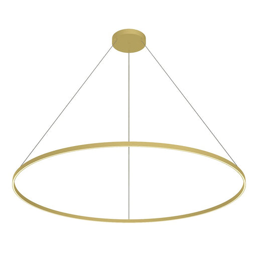 Kuzco Cerchio 72" LED Down Pendant, Gold/Frosted Silicone Diffuser - PD87172-BG