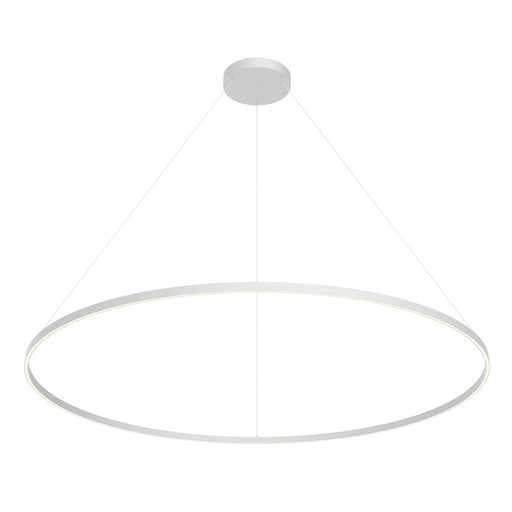 Kuzco Cerchio 72" LED Down Pendant, White/Frosted Silicone Diffuser - PD87172-WH
