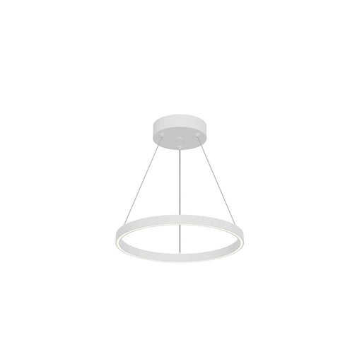 Kuzco Cerchio 18" LED Up/Down Pendant, White/Frost Silicone - PD87718-WH