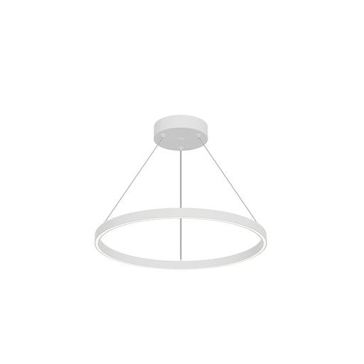 Kuzco Cerchio 24" LED Up/Down Pendant, White/Frost Silicone - PD87724-WH