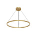 Kuzco Cerchio 32" LED Up/Down Pendant, Gold/Frost Silicone Diffuser - PD87732-BG