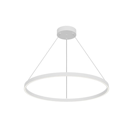 Kuzco Cerchio 32" LED Up/Down Pendant, White/Frost Silicone - PD87732-WH